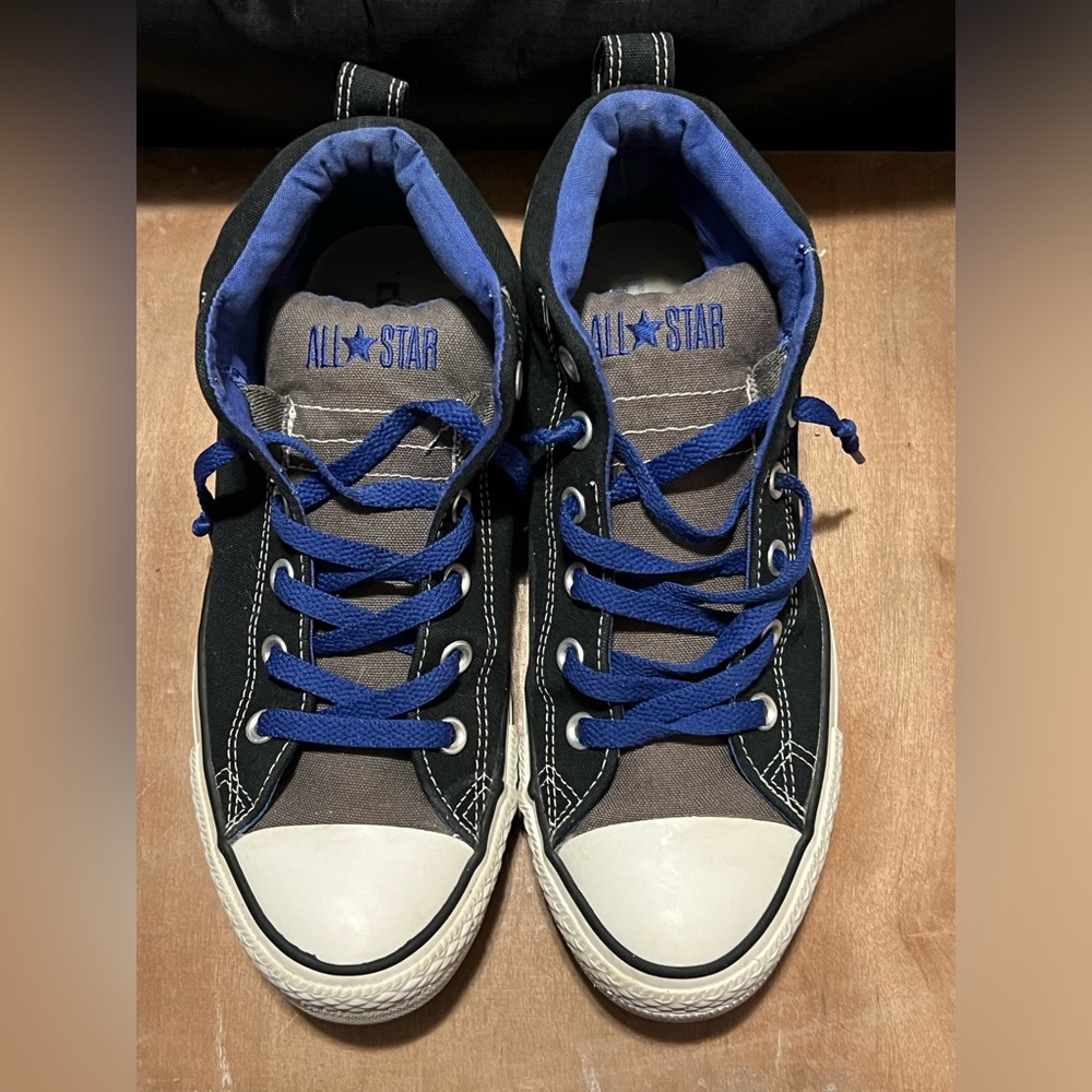 Converse Unisex Chuck Taylor All Star Padded High Tops in Black/Gray/Navy